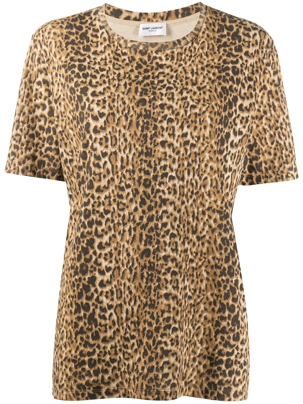 leopard print T-shirt - 1