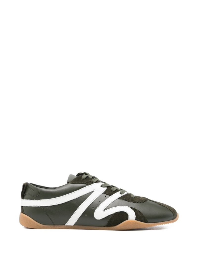 stripe-detail leather sneakers 1
