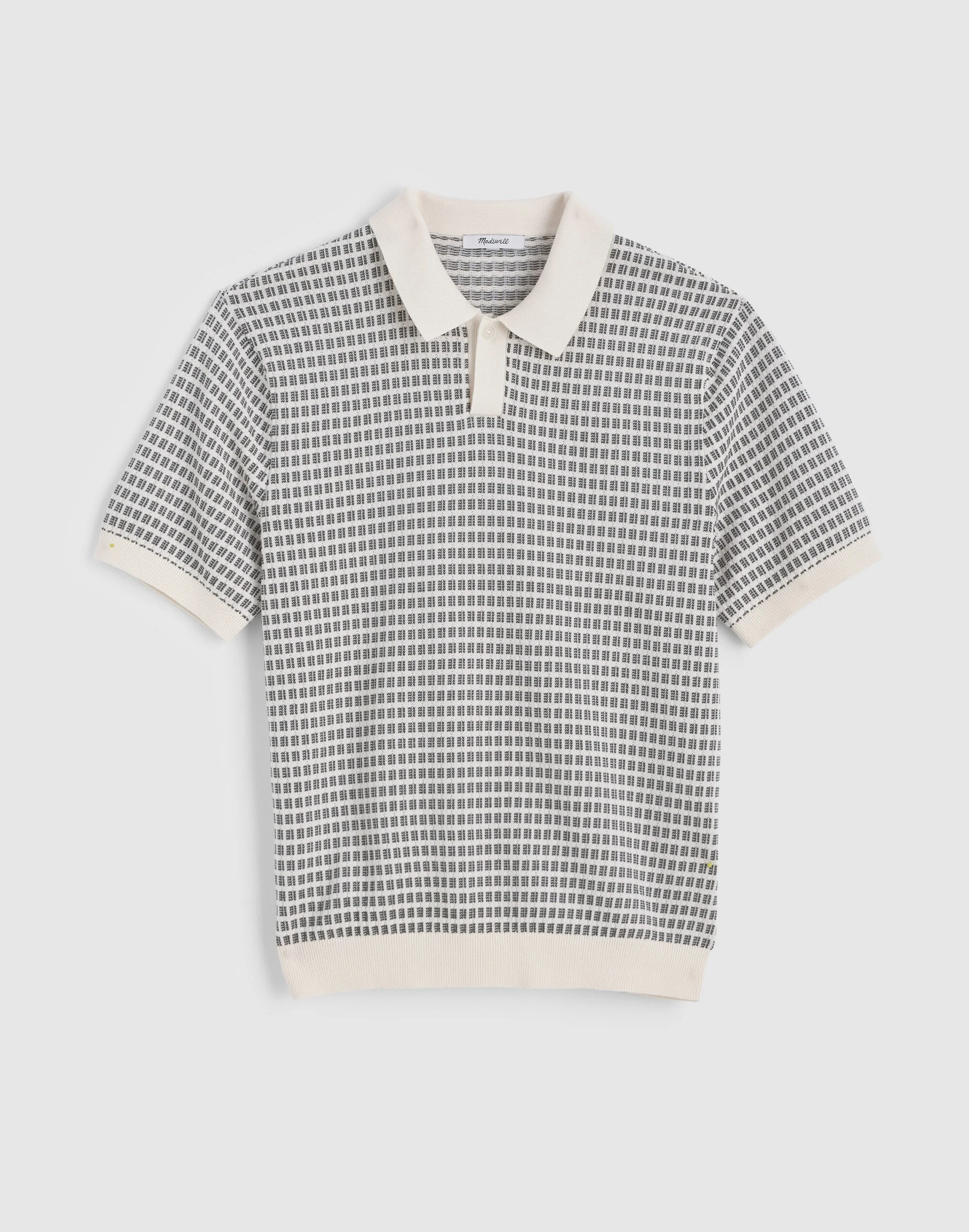 Single-Button Sweater Polo - 1