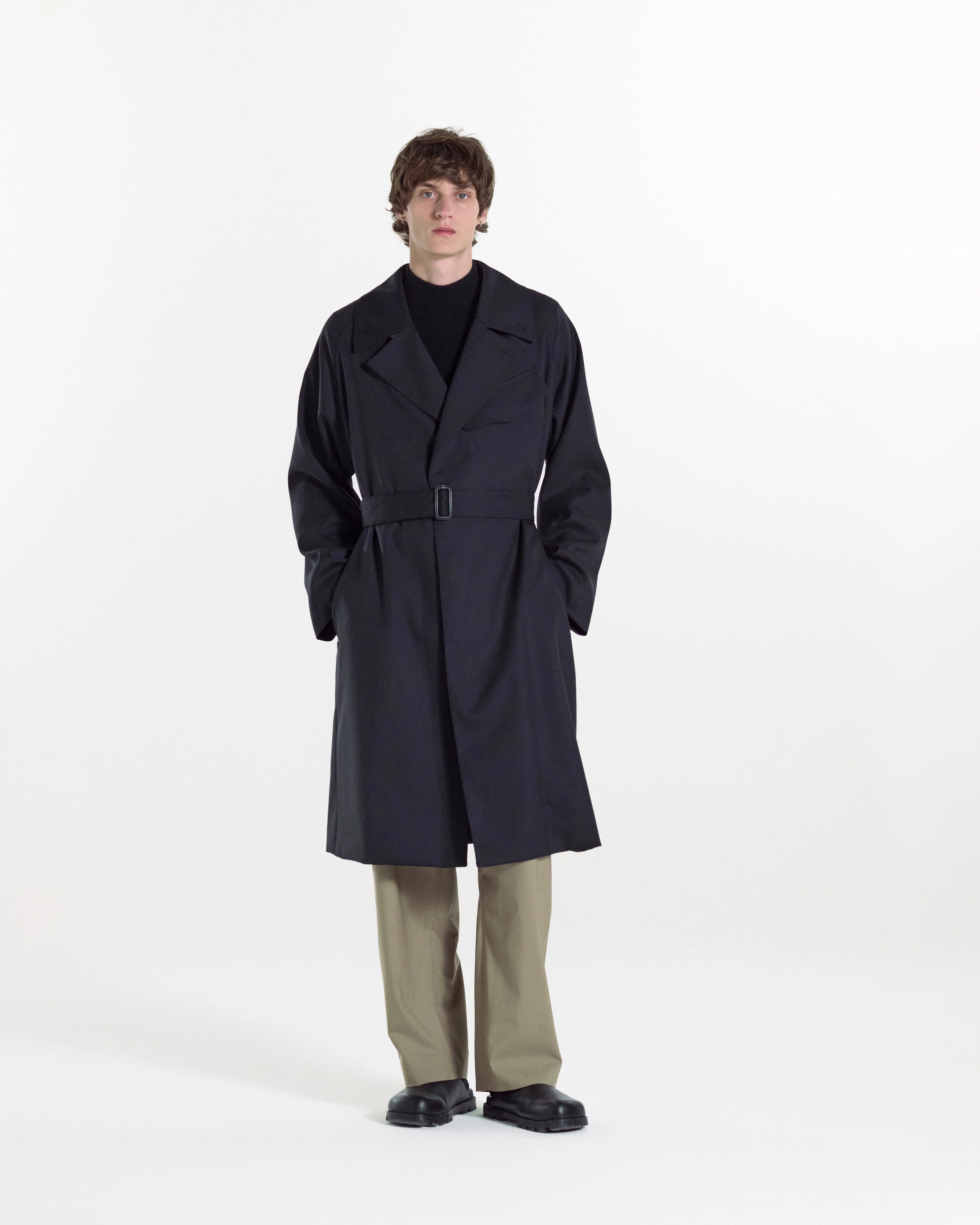 Laggan Belted Wool Gabardine Trench Coat - 1