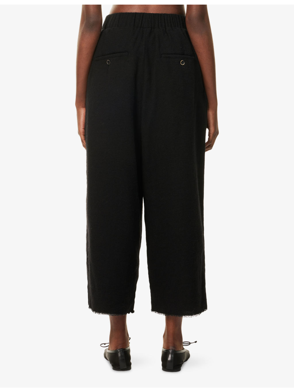 Poetic Wide-Leg Wool-Blend Trousers - 4