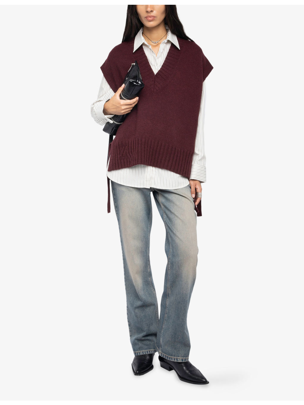 Maddy sleeveless cashmere jumper - 2
