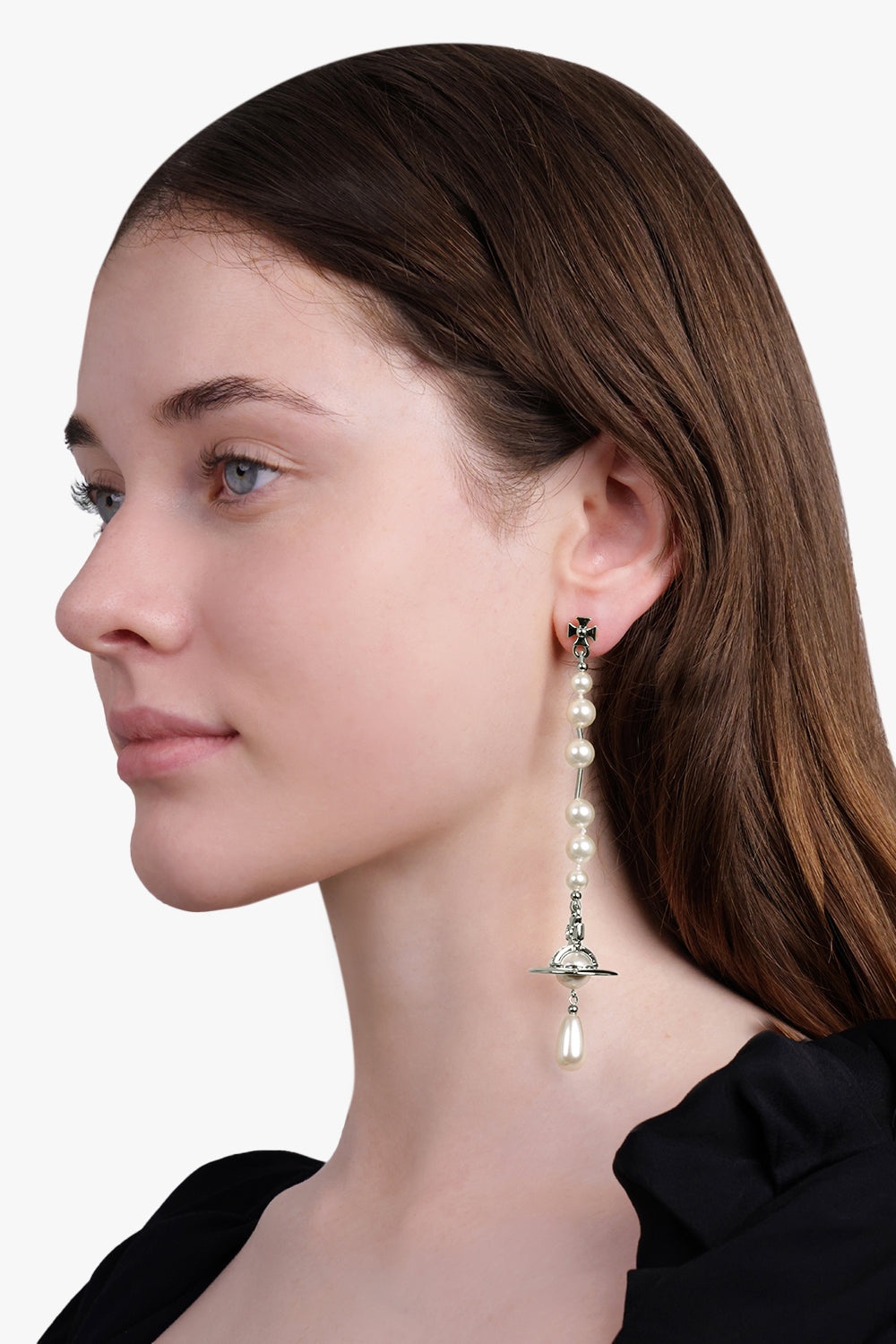 BROKEN PEARL EARRINGS | WHITE/SILVER - 4