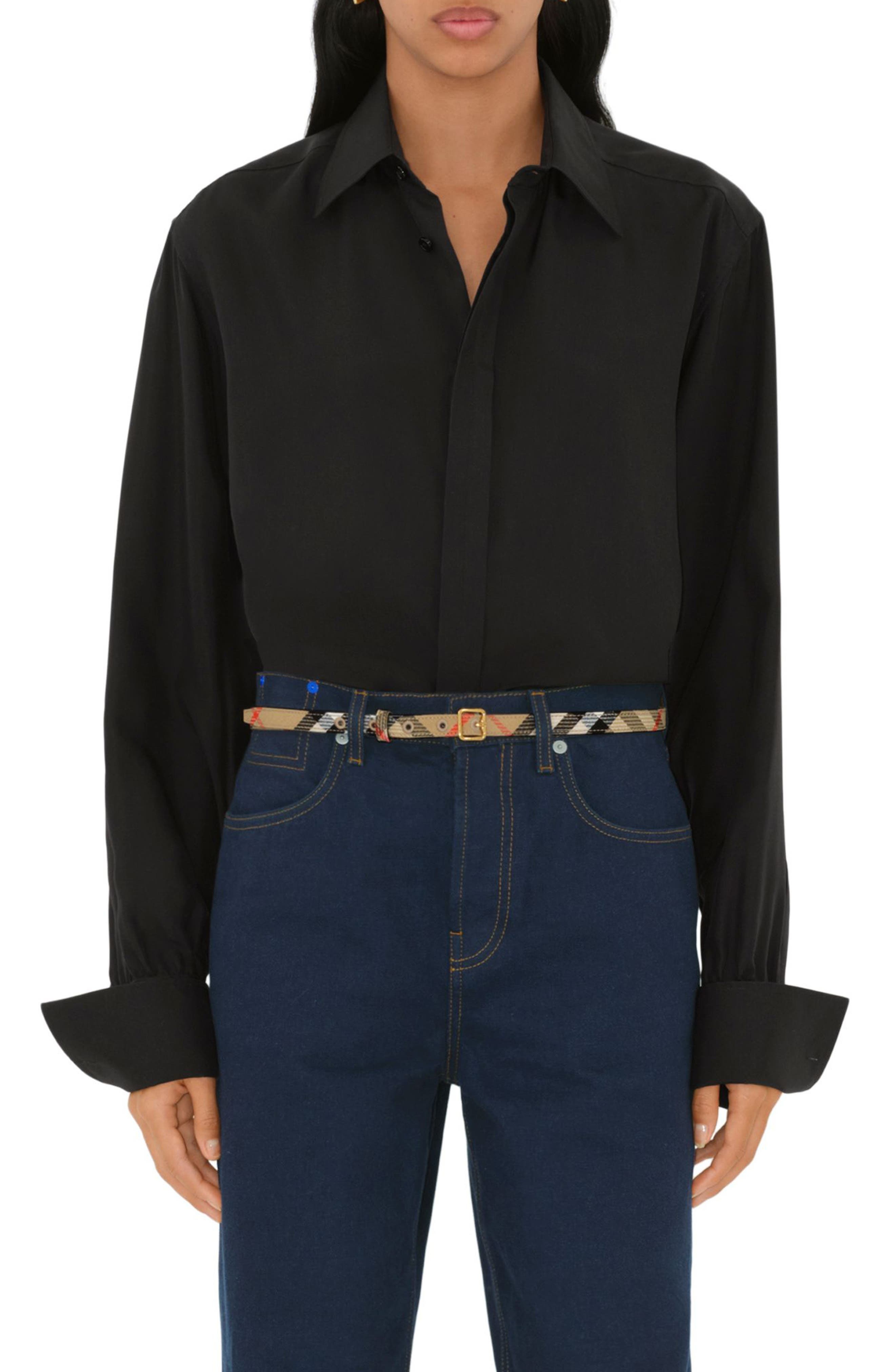 burberry Check Canvas Belt in Sand Ip Check at Nordstrom - 2