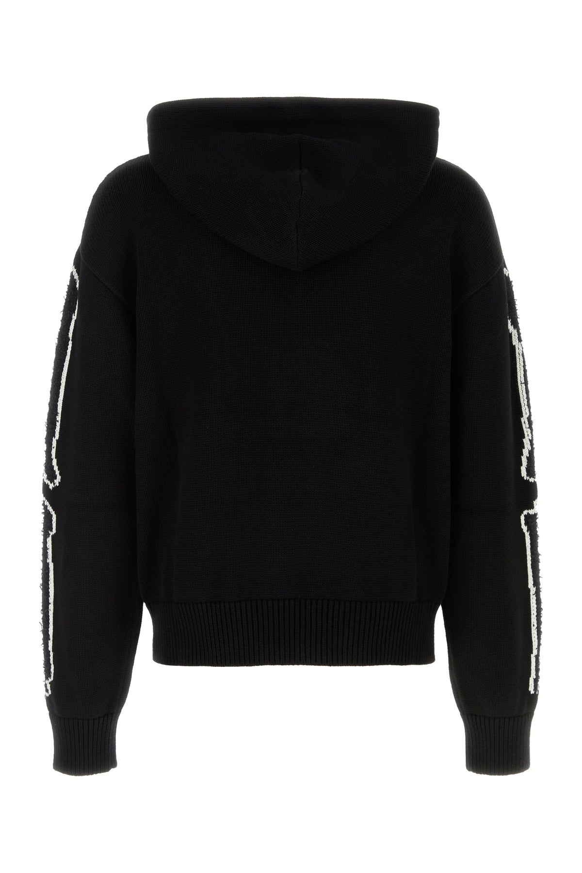 Black cotton blend sweatshirt - 2