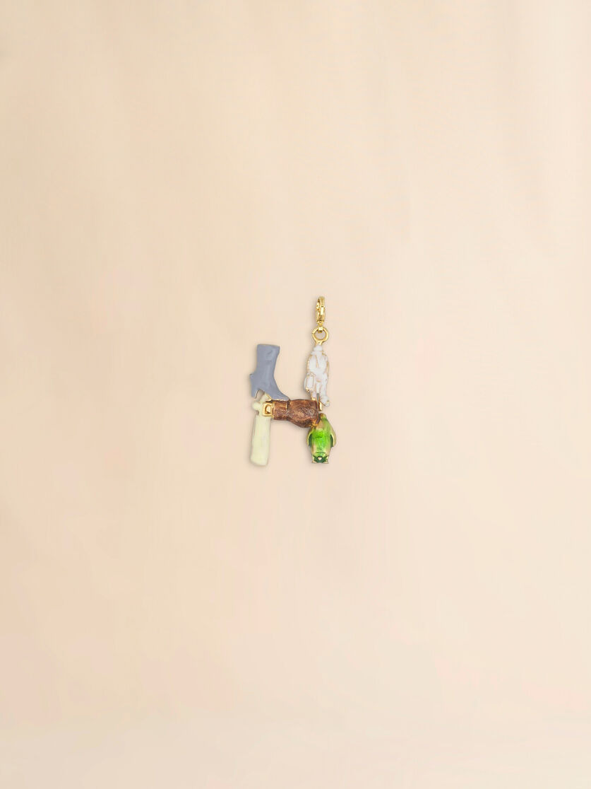 MARNI ALPHABET "H" CHARM - 2
