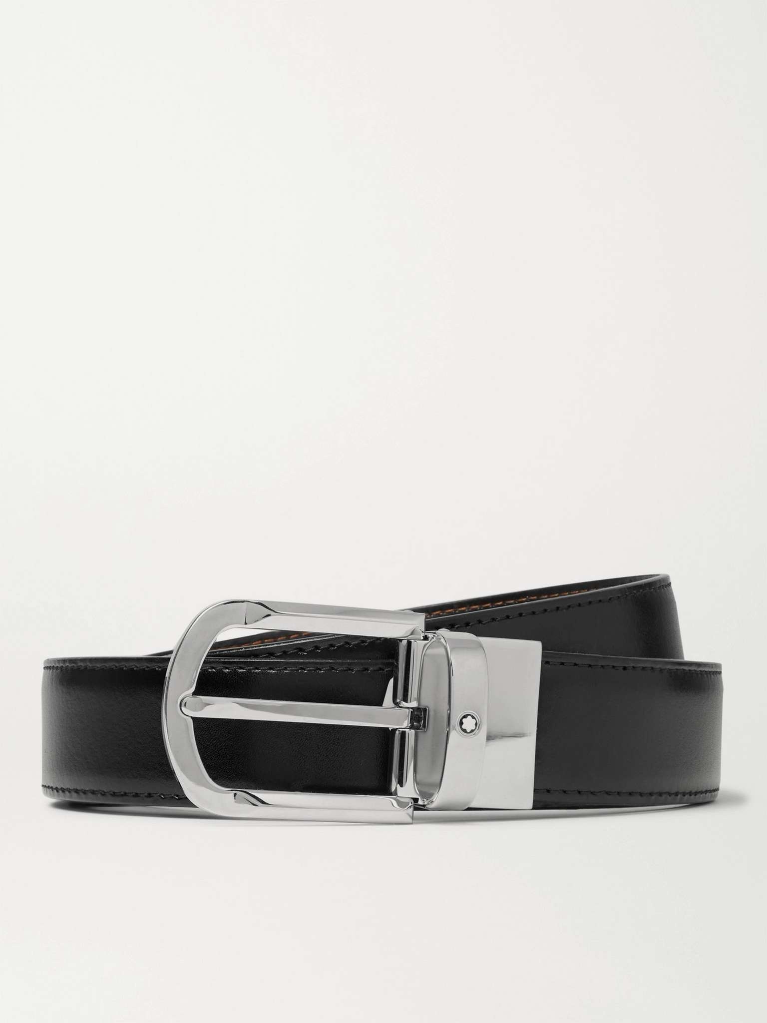 3cm Reversible Leather Belt - 1