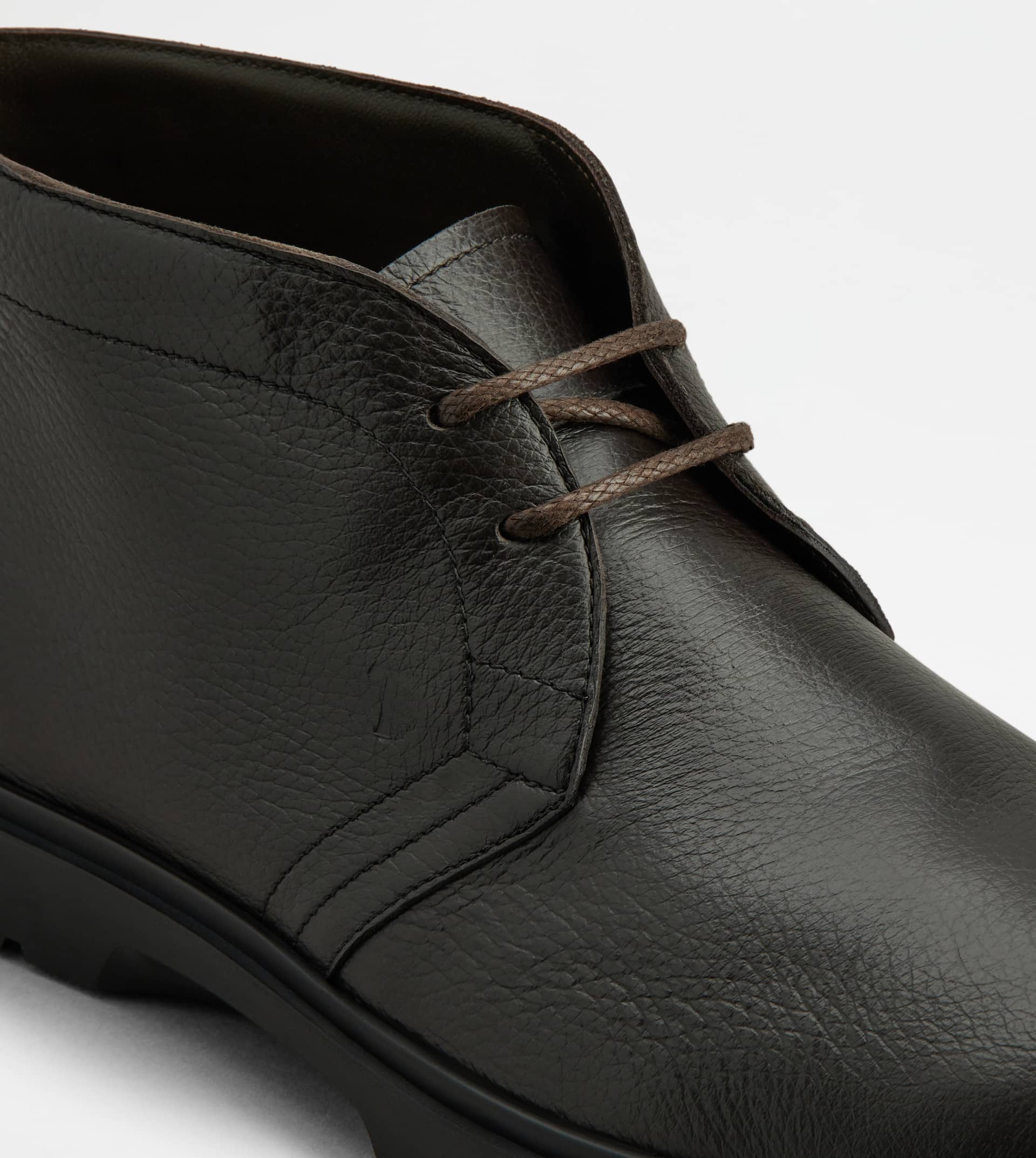 DESERT BOOTS IN LEATHER - BROWN - 5