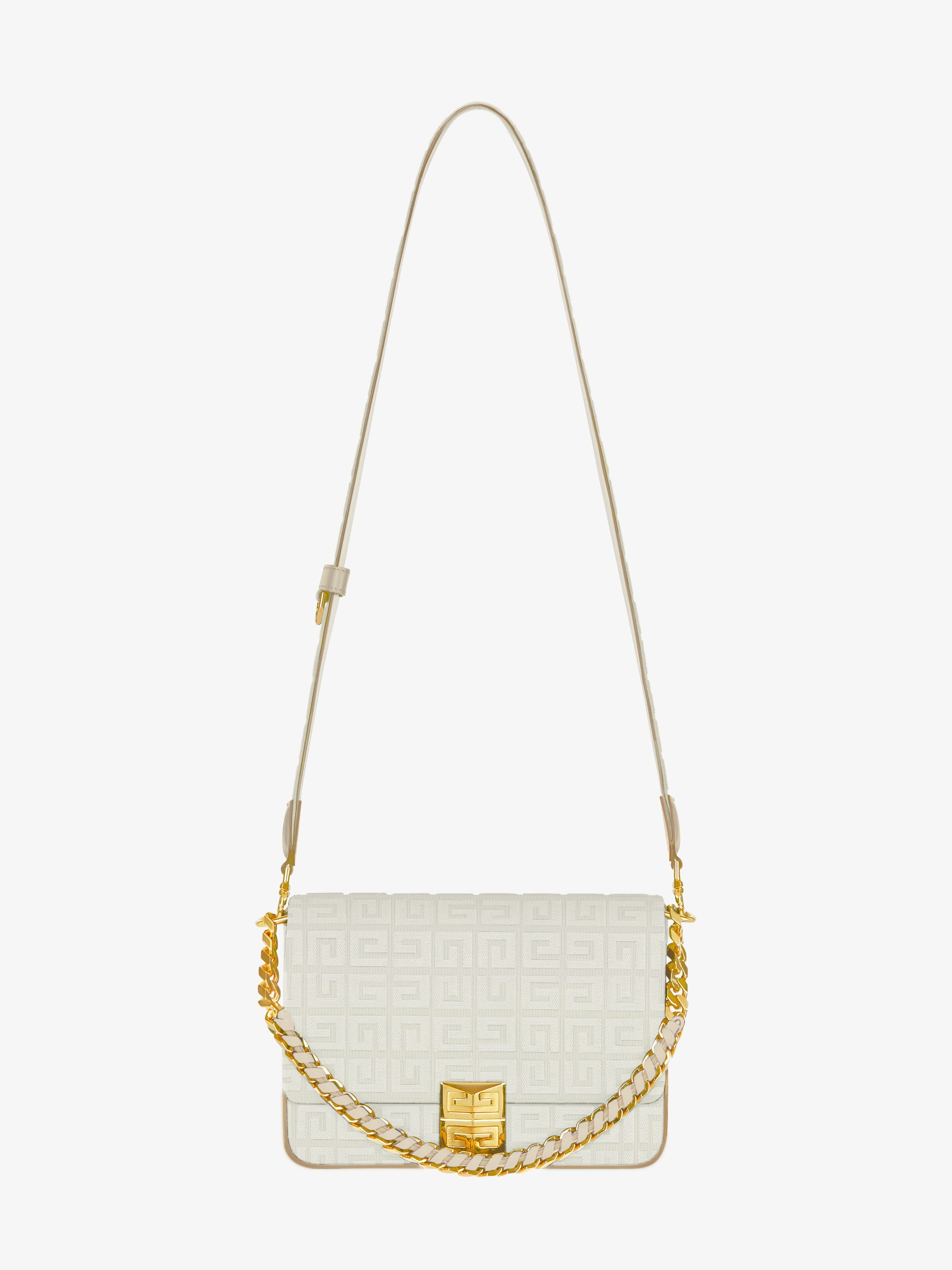 MEDIUM 4G BAG IN 4G EMBROIDERY WITH CHAIN - 3