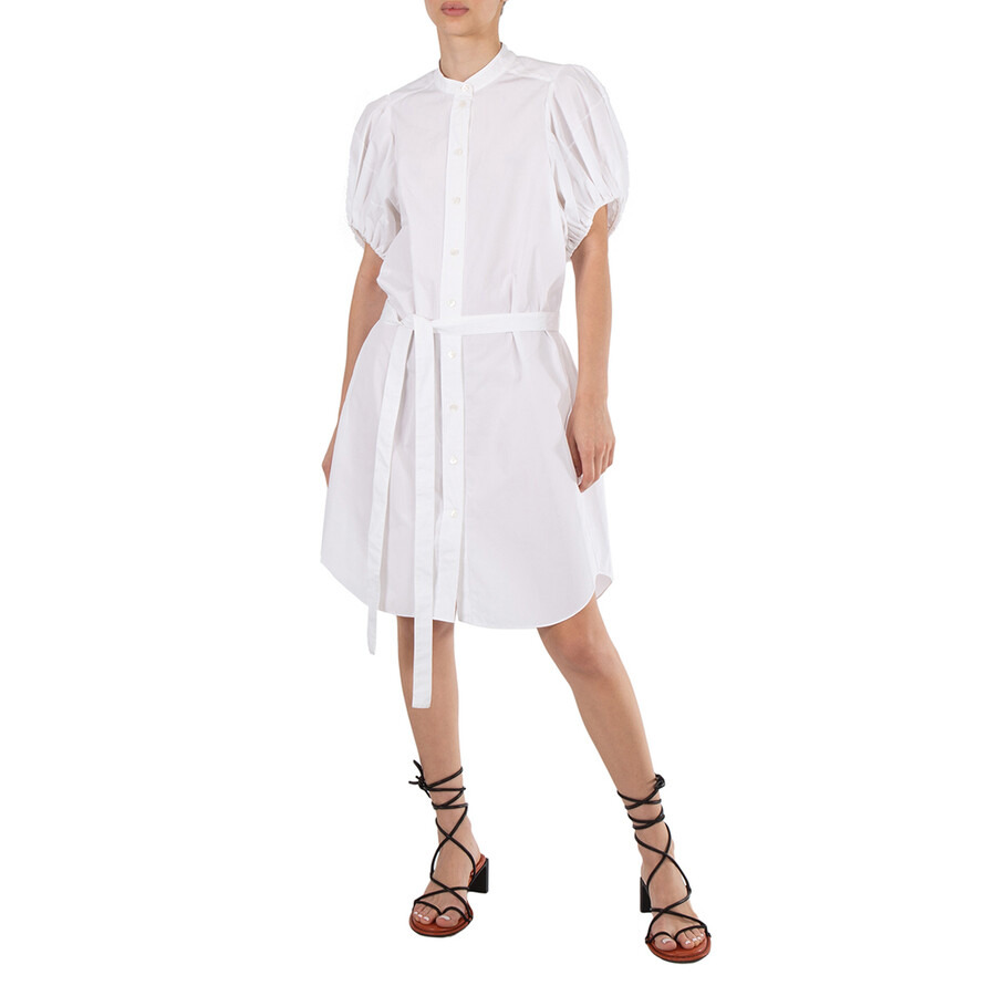 Stella McCartney White Organic Cotton-poplin Anastasia Shirt Dress - 4