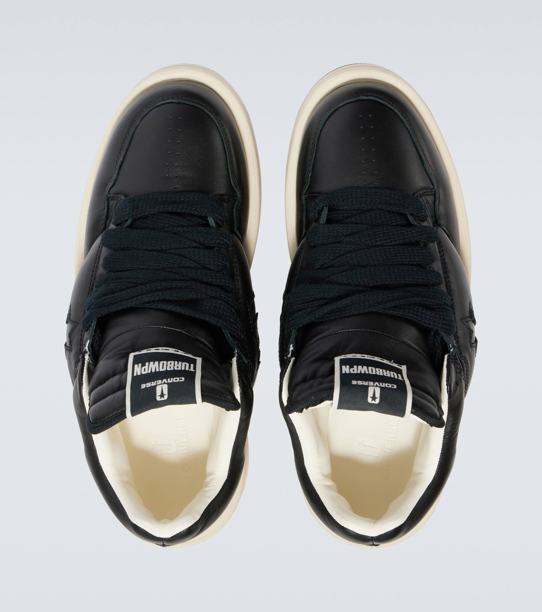 x Converse leather sneakers - 4
