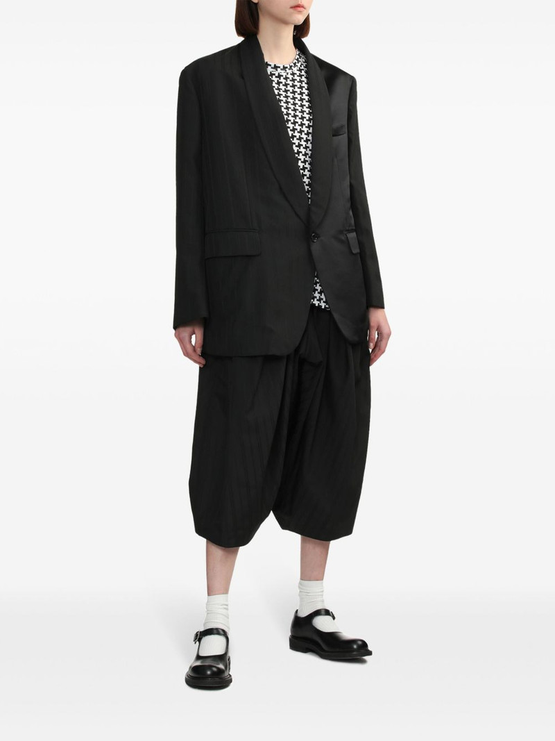 Comme des Garçons Comme des Garçons asymmetric houndstooth T-shirt outlook