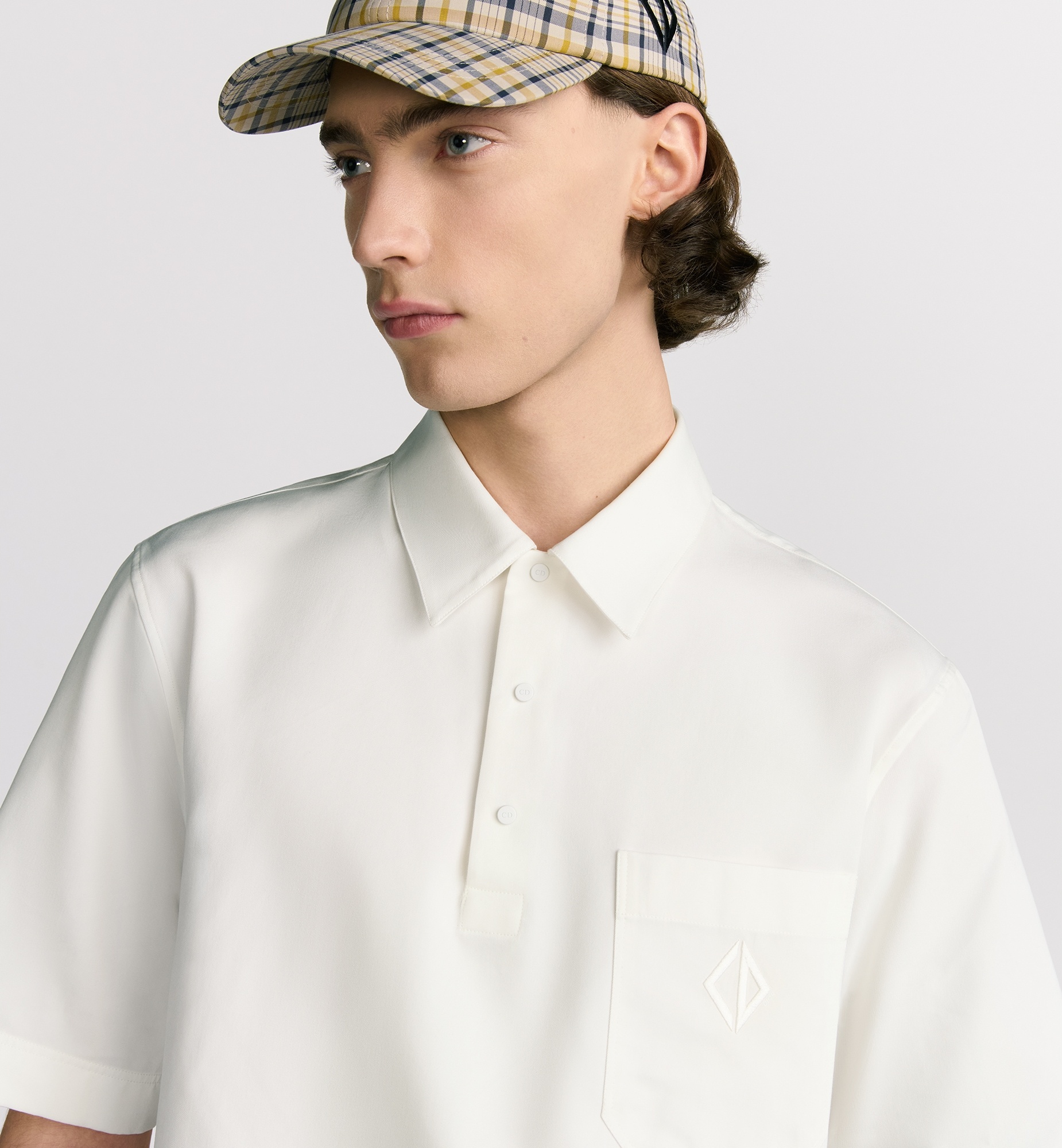 Polo Shirt with CD Diamond Embroidery - 2