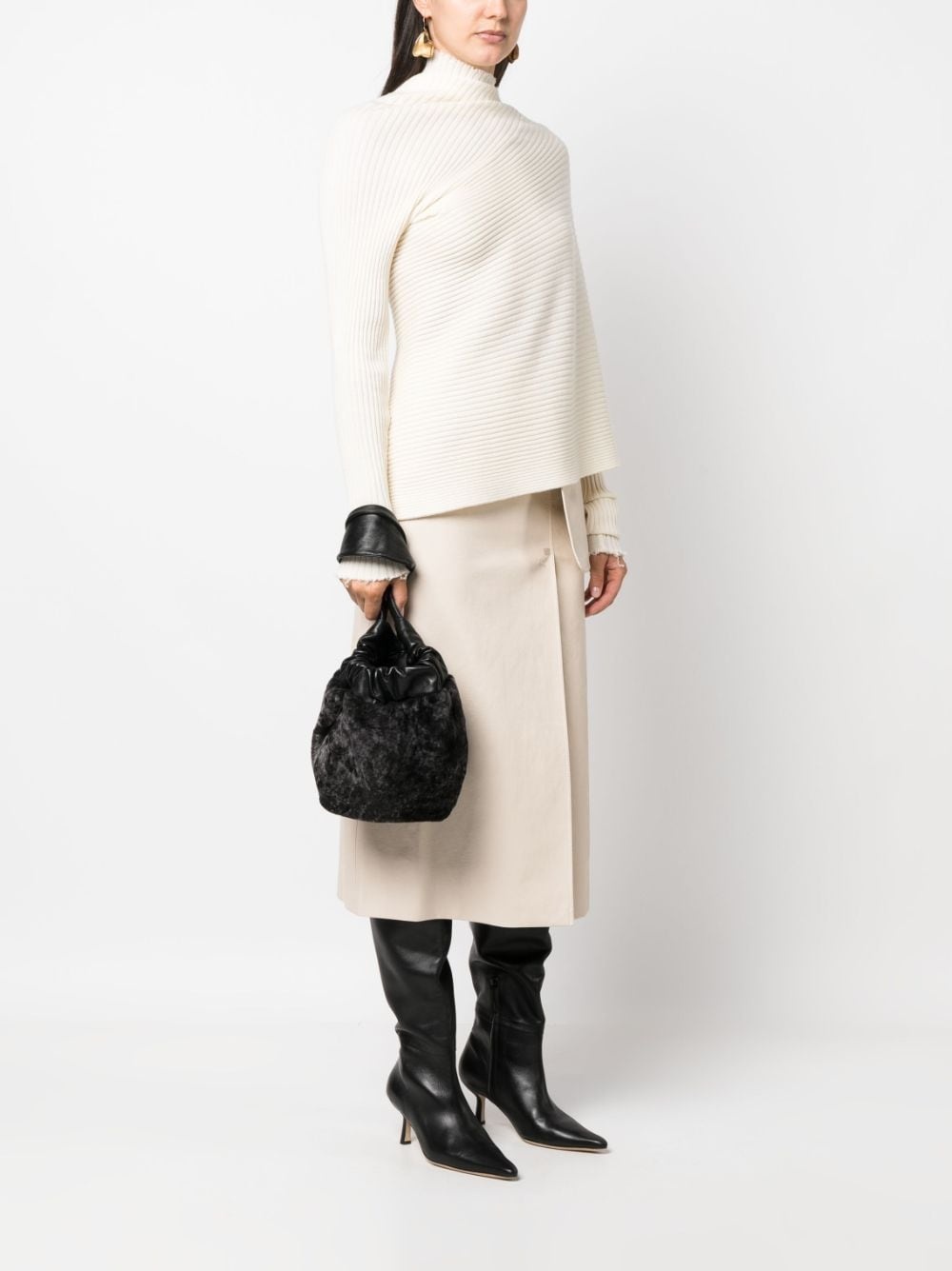 leather tote bag - 2