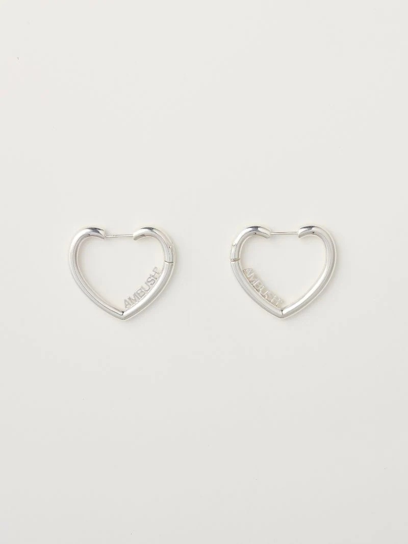 MINI HEART HOOP EARRINGS - 1