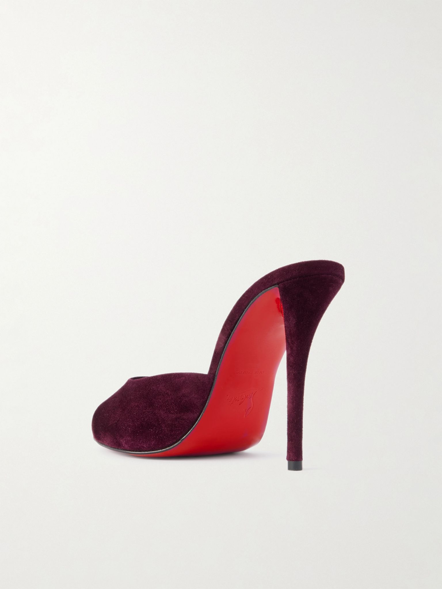 Miss Z 100 suede mules Dark purple - 3