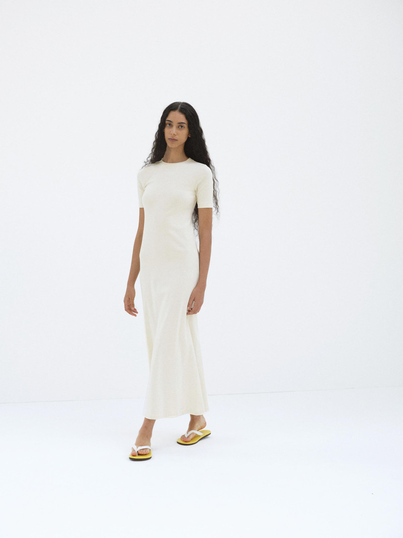 ORGANIC COTTON FINE RIB DRESS 3