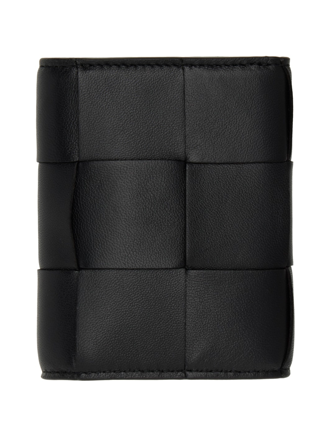 Black Trifold Zip Wallet - 2
