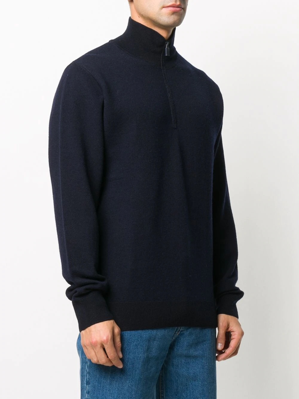 long-sleeved zipped jumper - 3