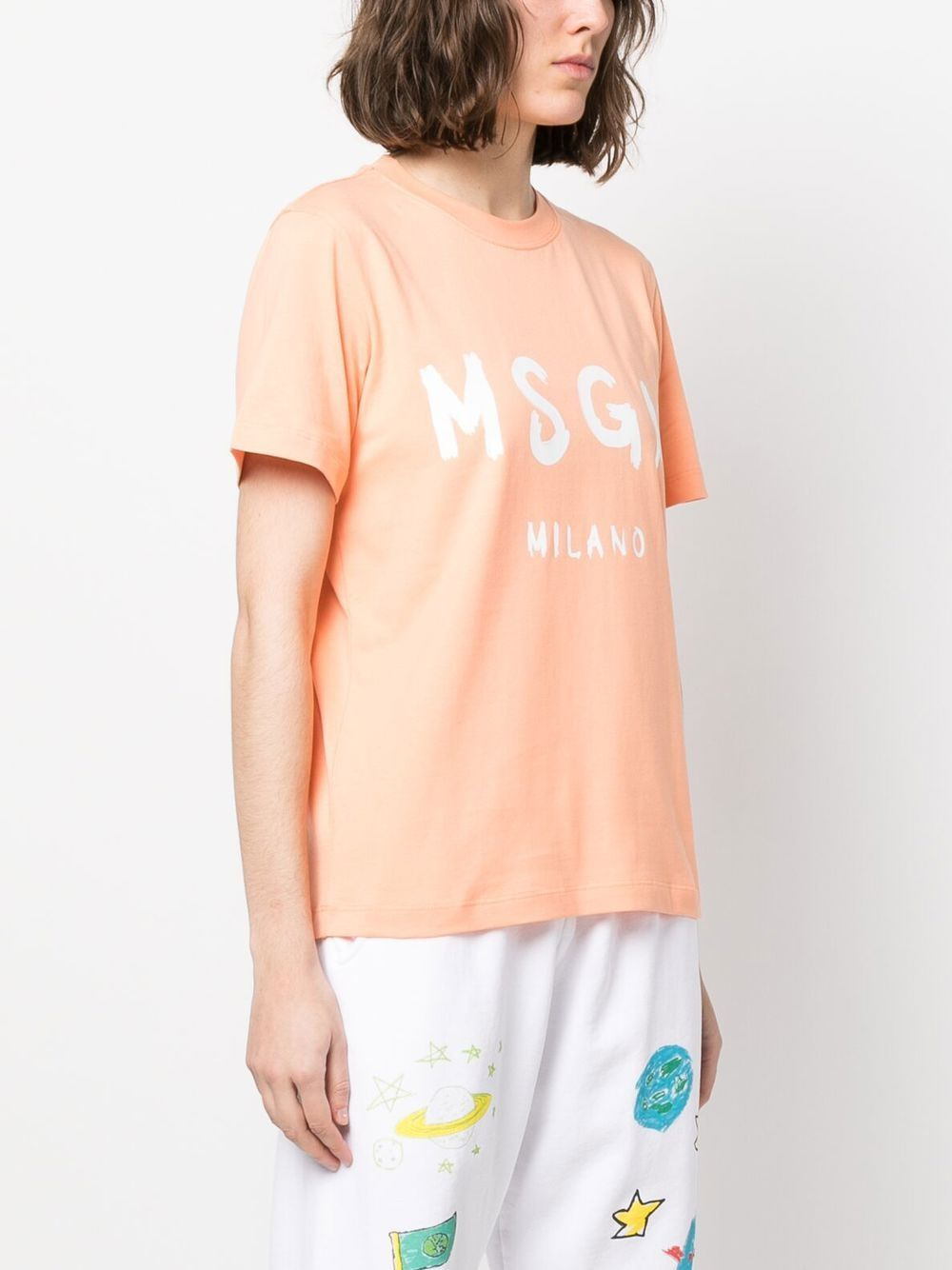logo-print cotton T-shirt - 3