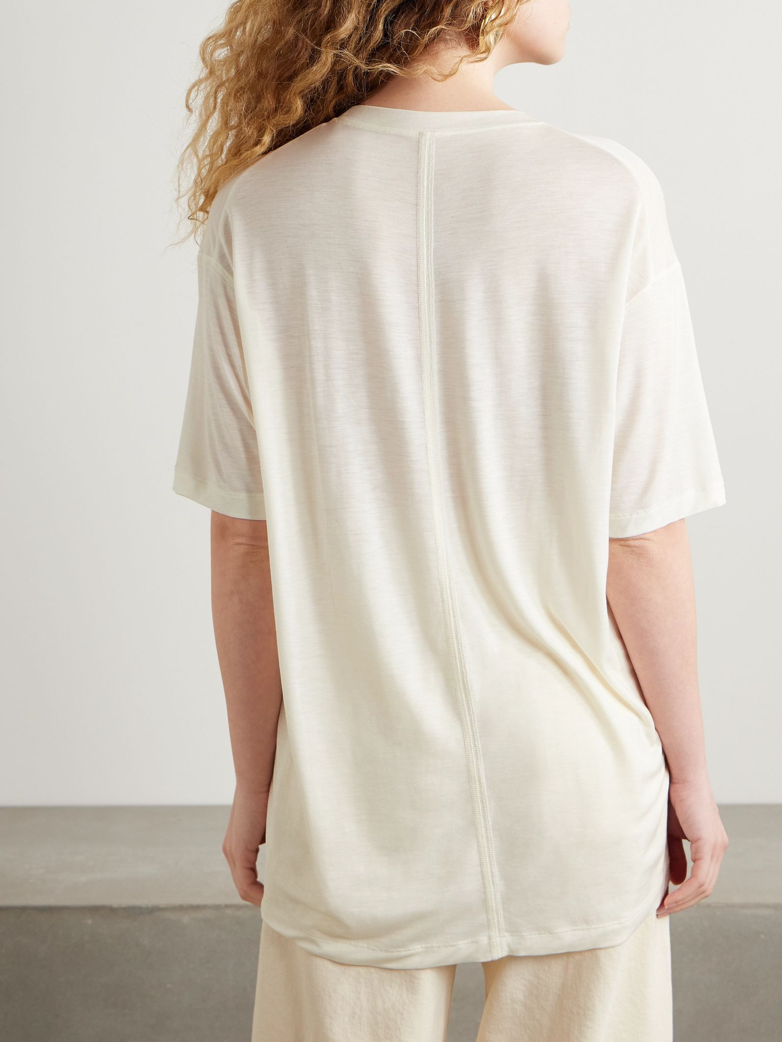 Boy Lyocell-jersey T-shirt Off-white - 3