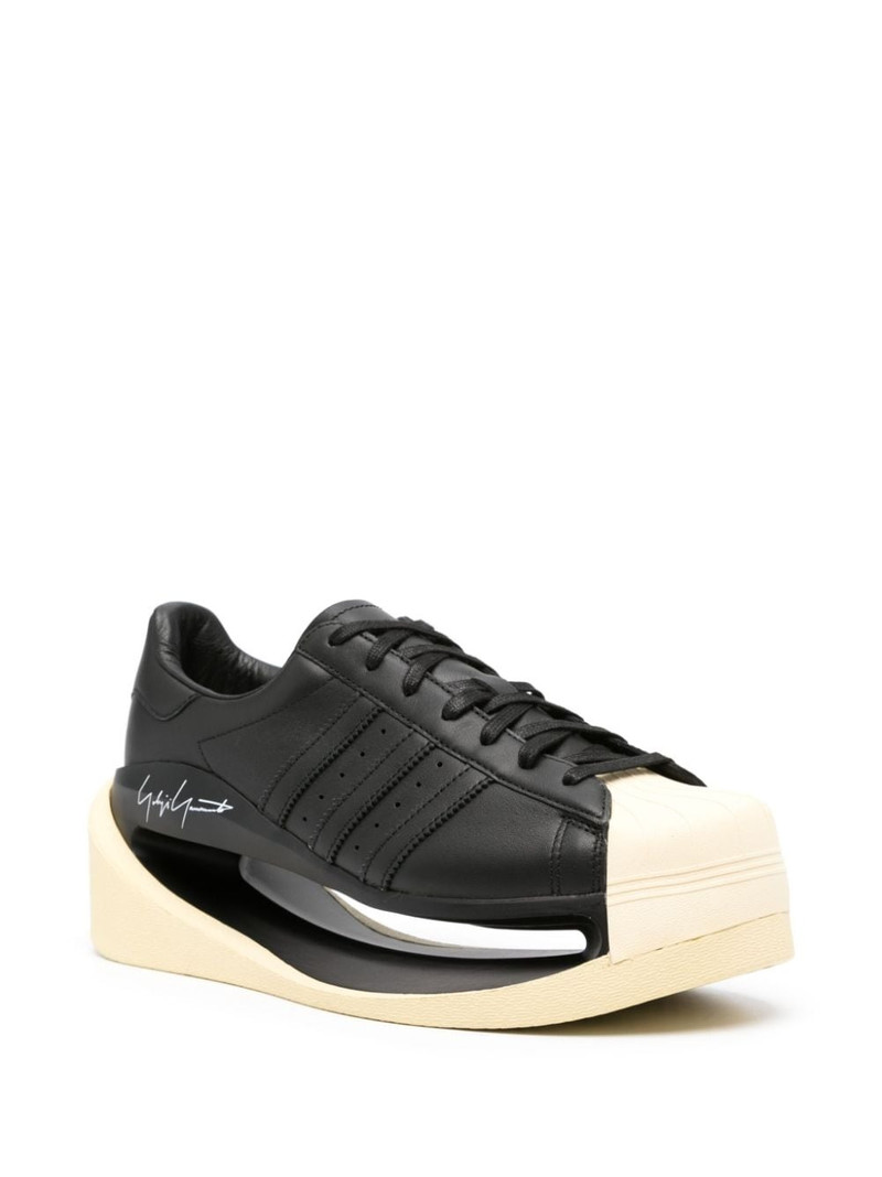 adidas cut-out lace-up sneakers outlook
