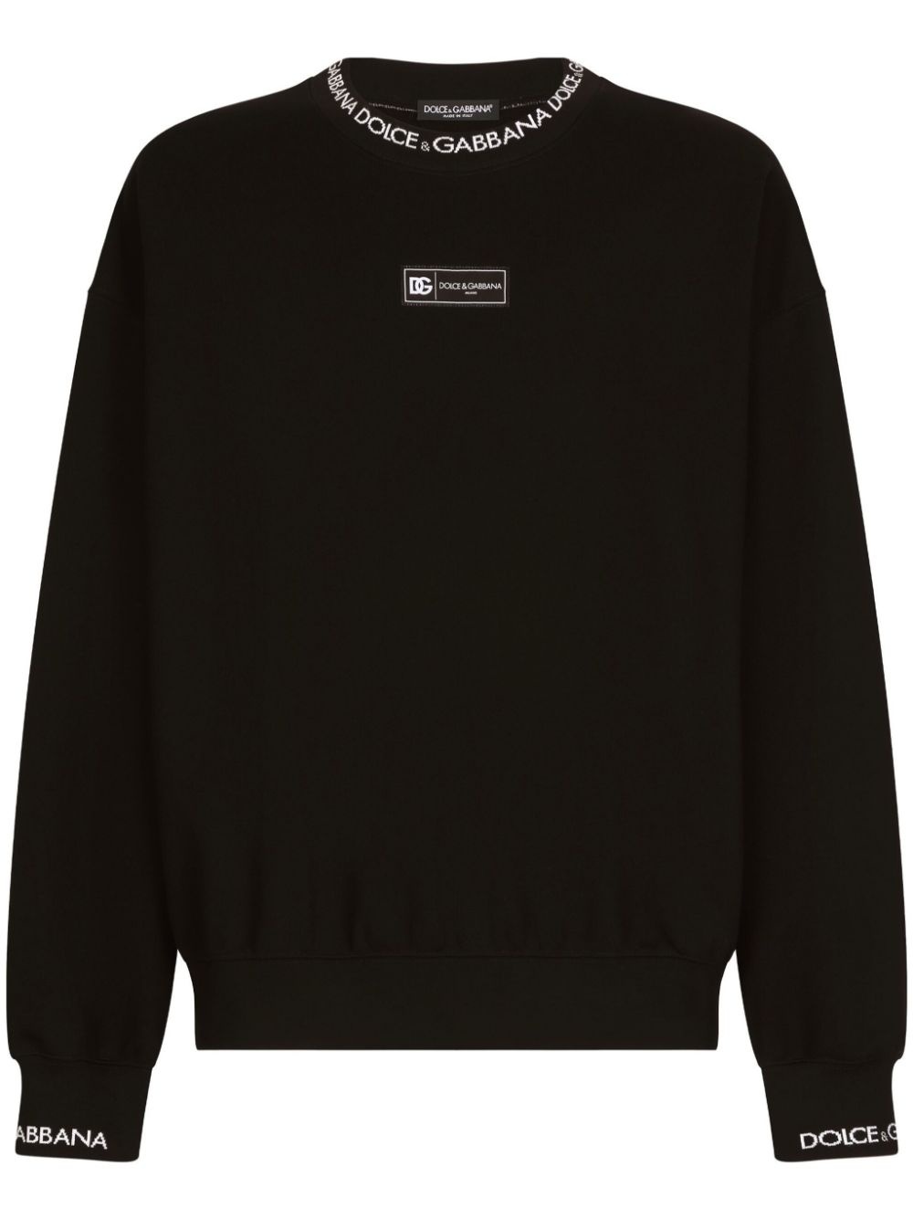 logo-print cotton-blend sweatshirt - 1