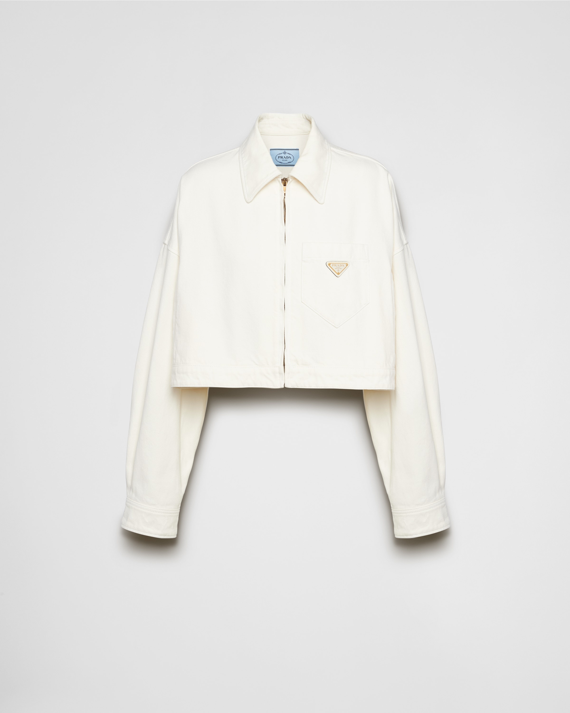 【関税&送料込】Prada White Cotton Reversible Jacket Cotton jacket in white - Prada | Mytheresa