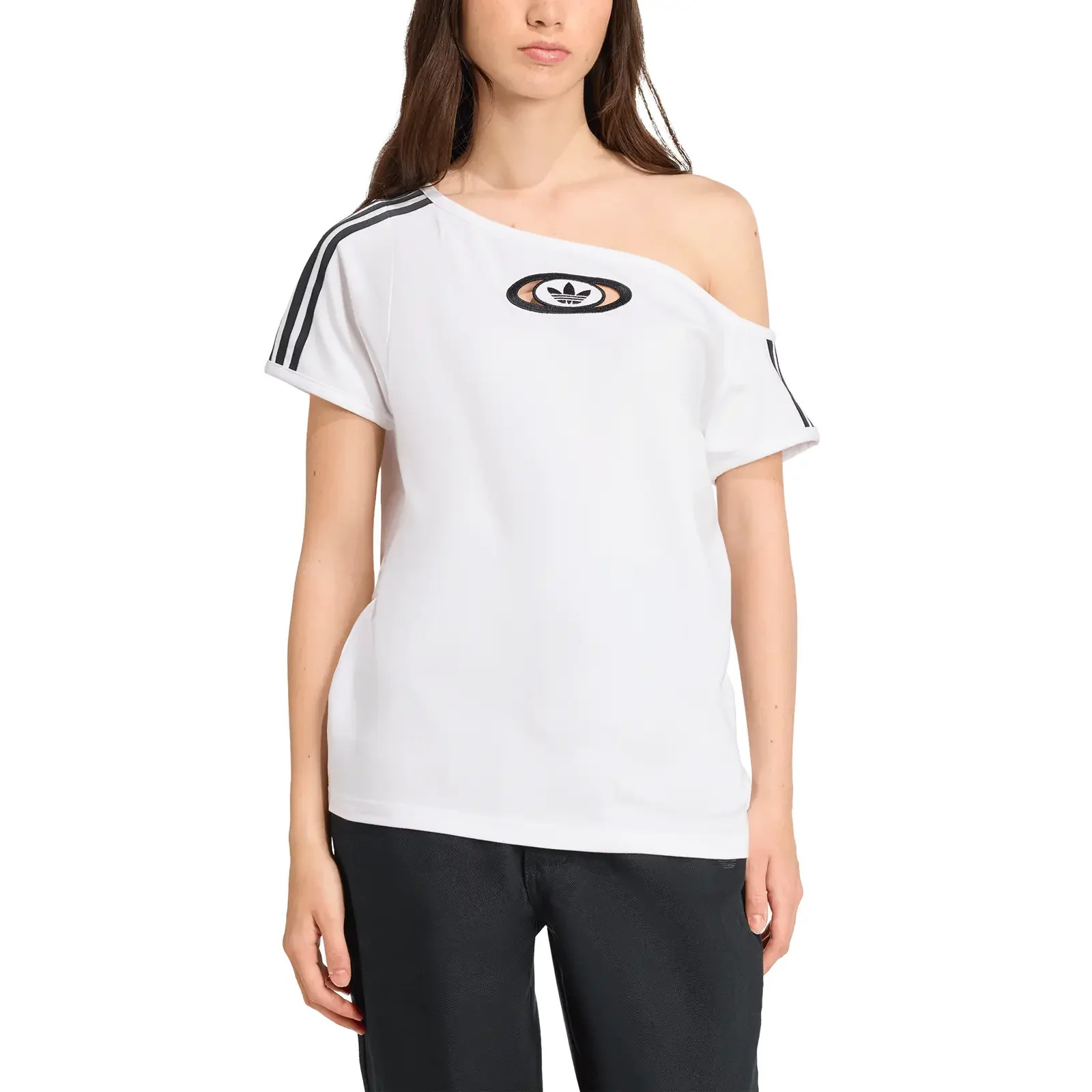 Off Shoulder Tee W "White" - 1