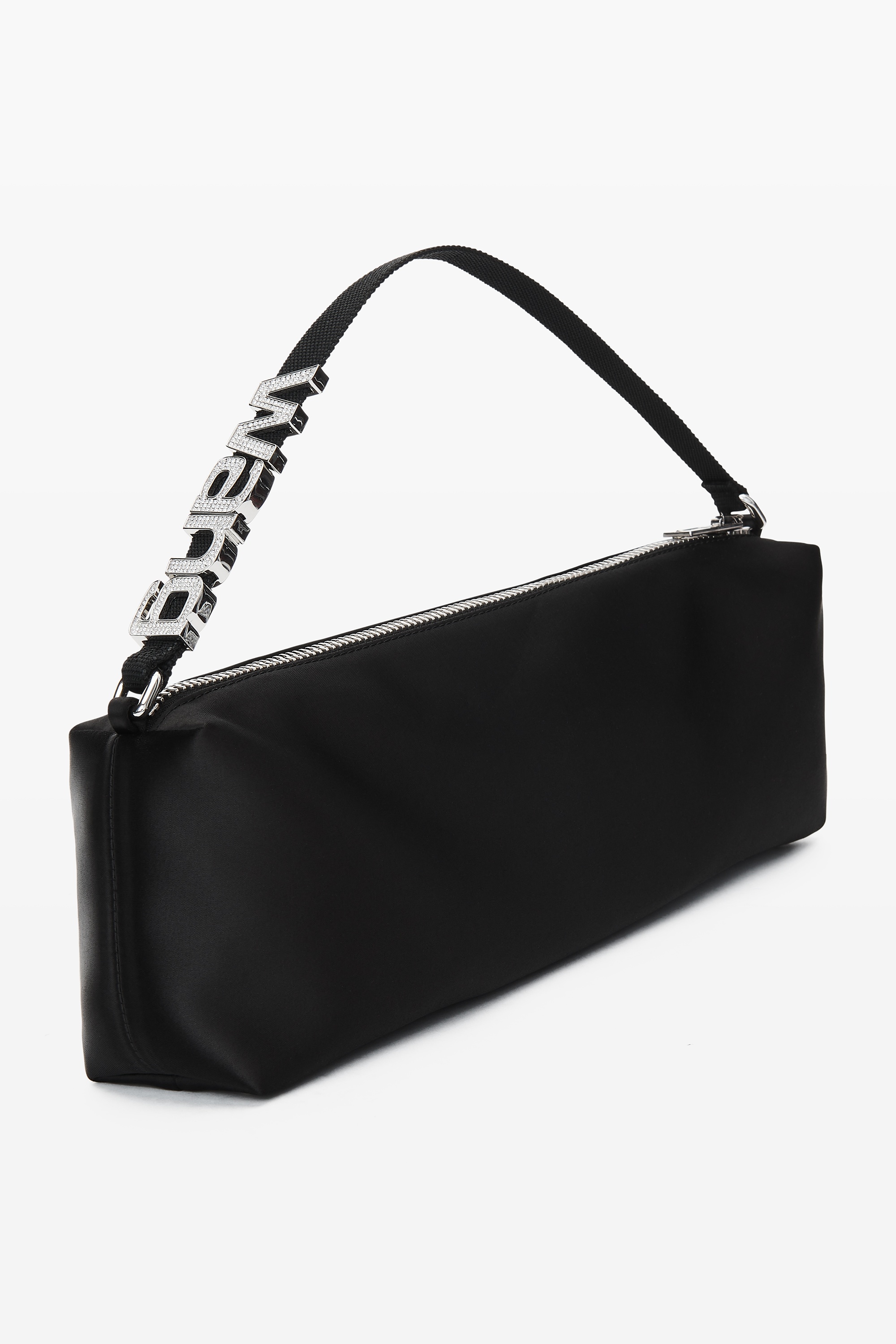 heiress flex bag in satin with crystal-embellished charms - 3
