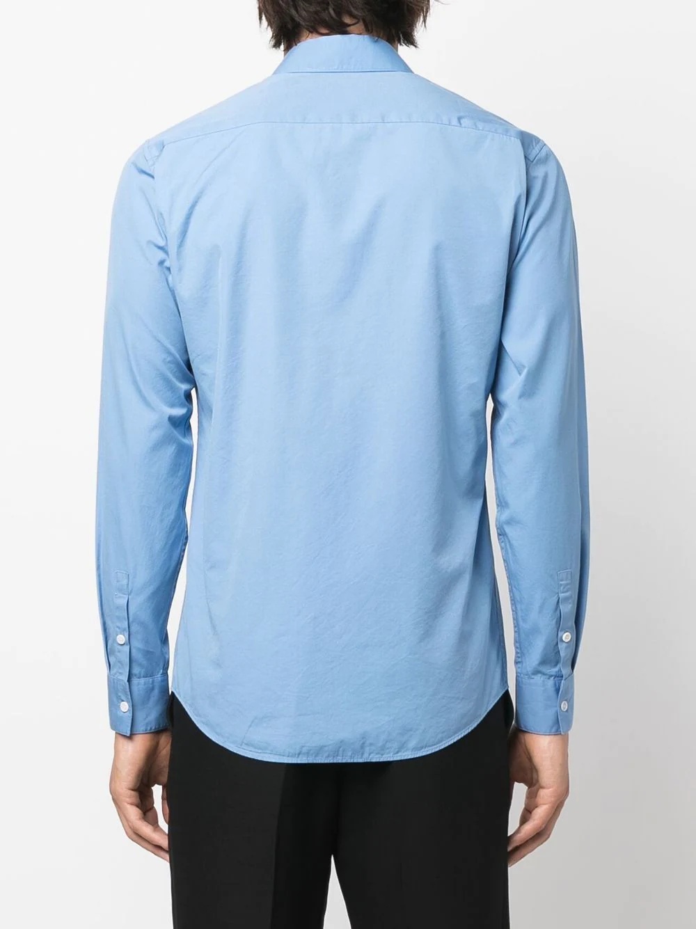 embroidered-logo long-sleeve shirt - 4