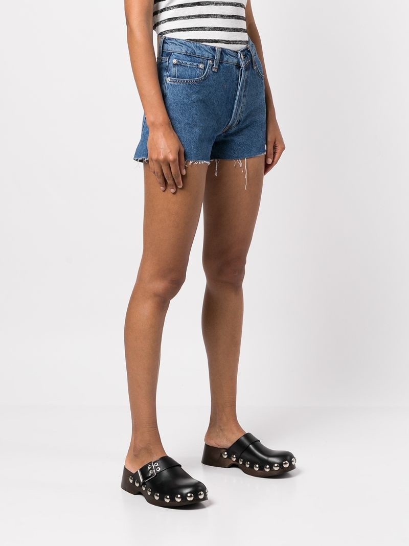 Bitty high-waist denim shorts - 3