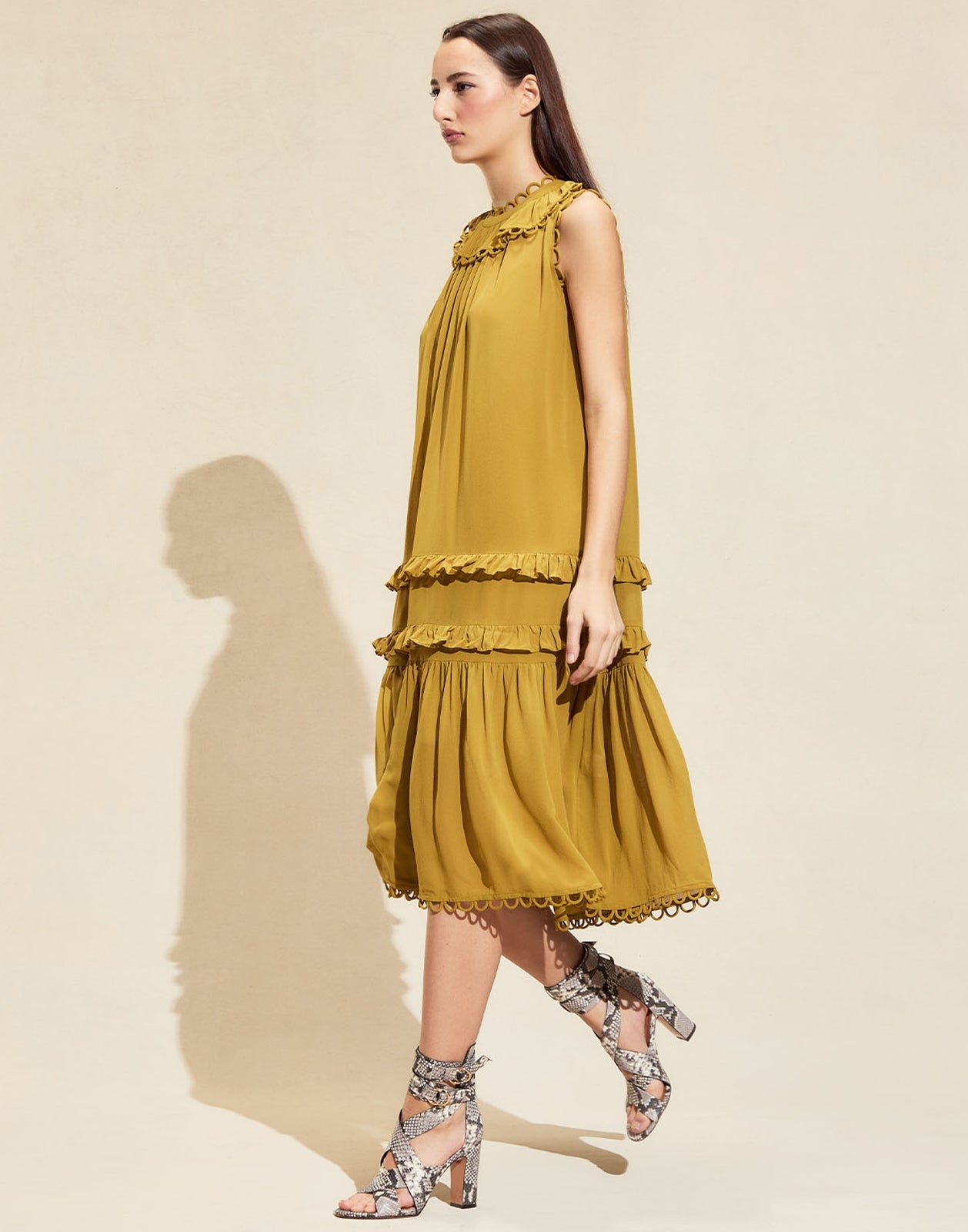 Annabelle Sleeveless Midi Dress - 4
