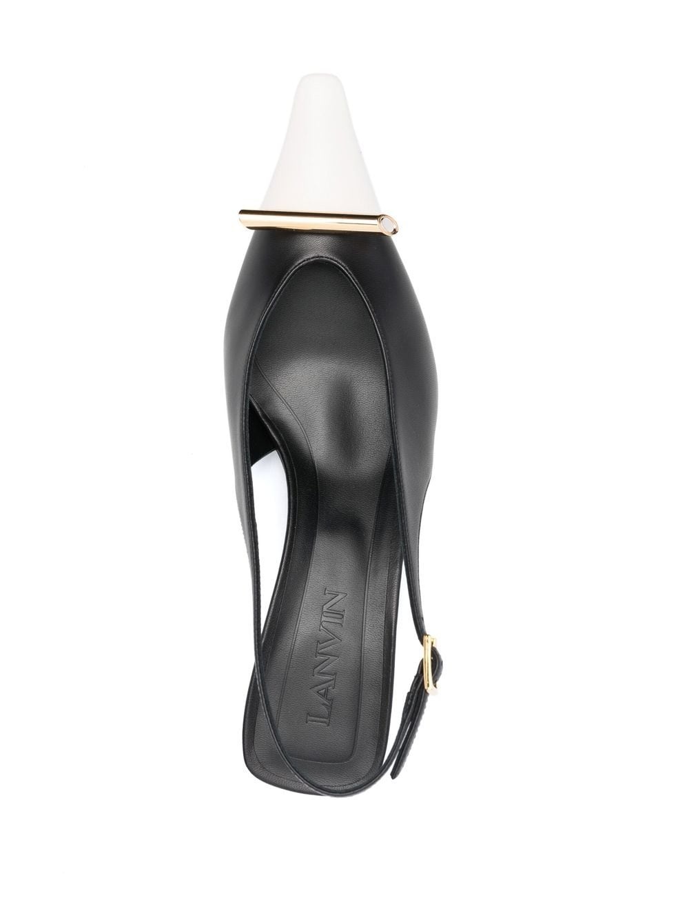 Rita 50mm leather slingback pumps - 4