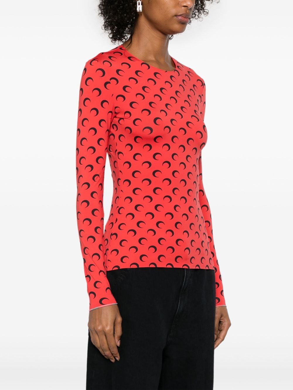 Moonogram-pattern top - 3