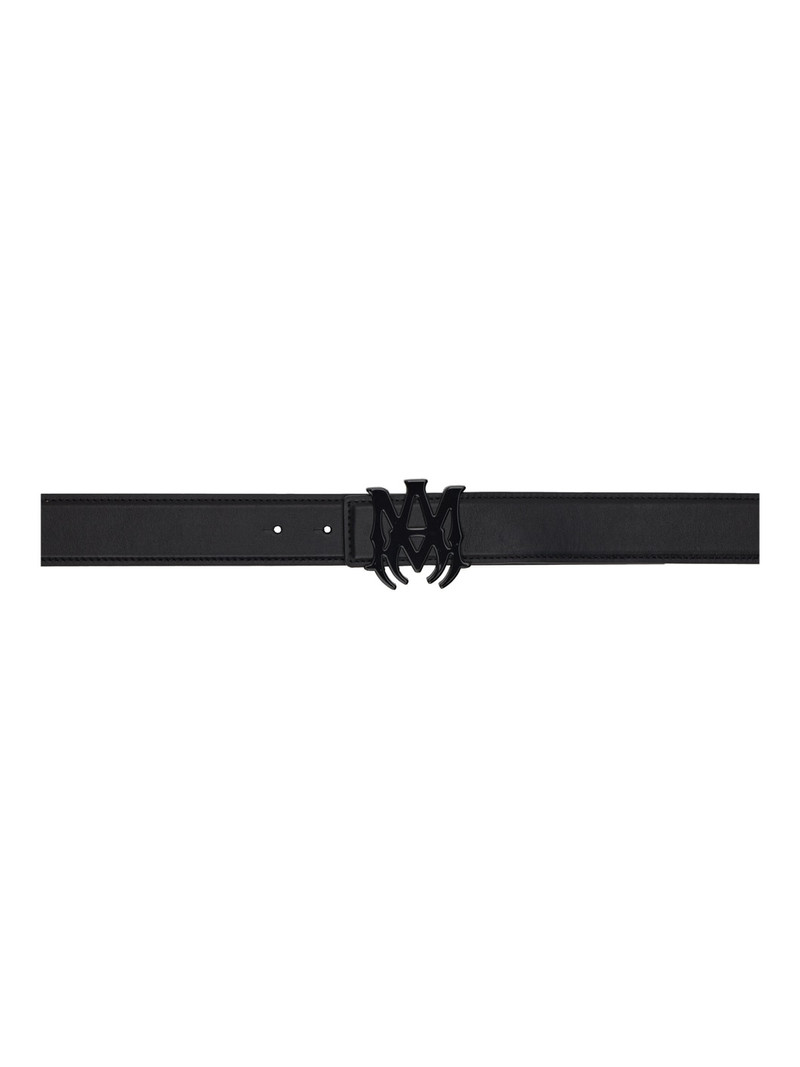 logo-buckle leather belt 1