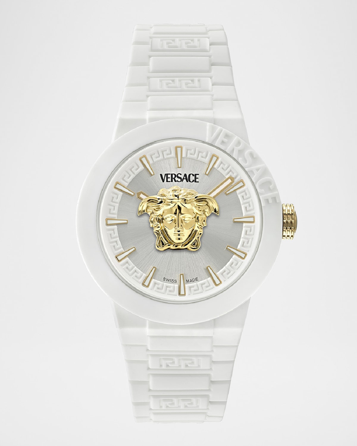 Men's V-Pop White Silicone Watch with Pouch, 43mm - 3