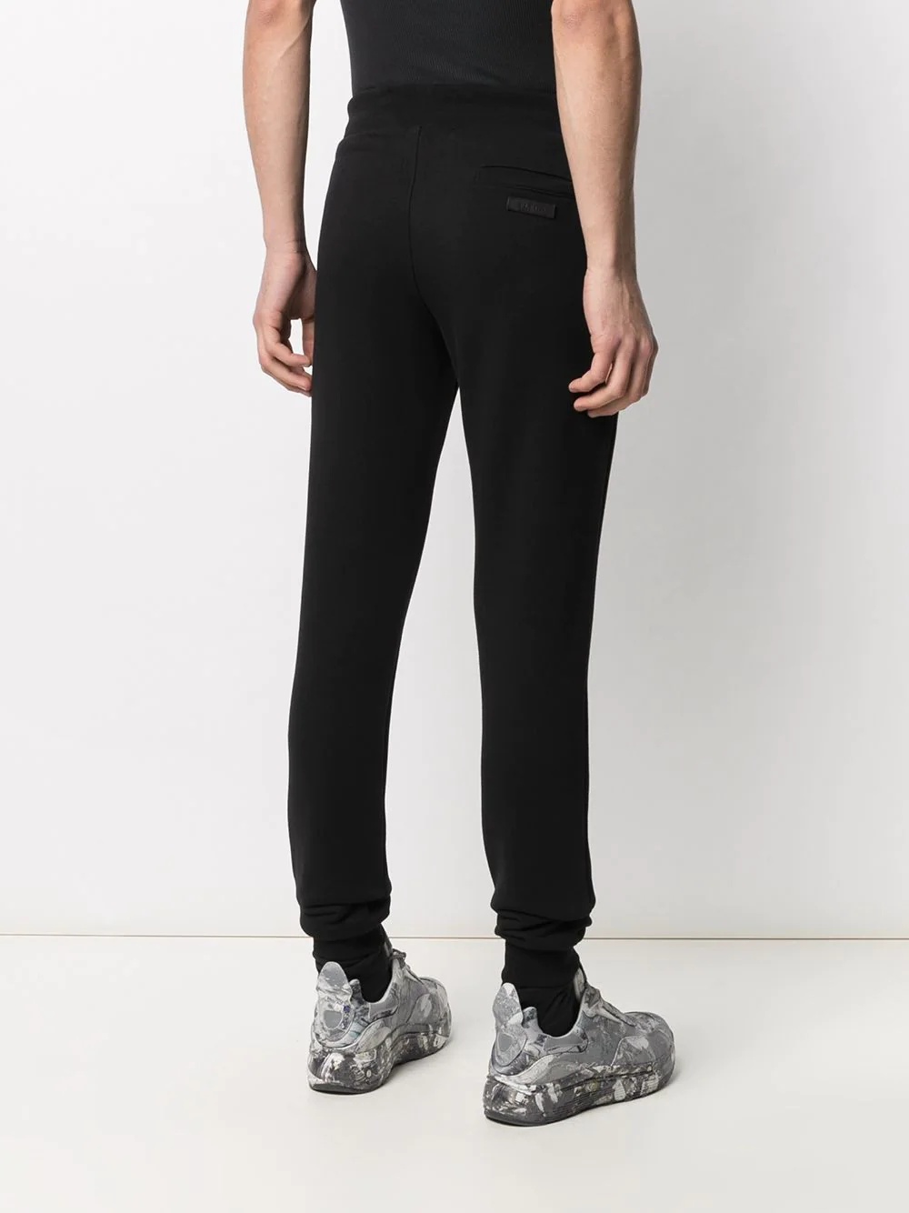 skinny-fit track pants with logo patch - 4