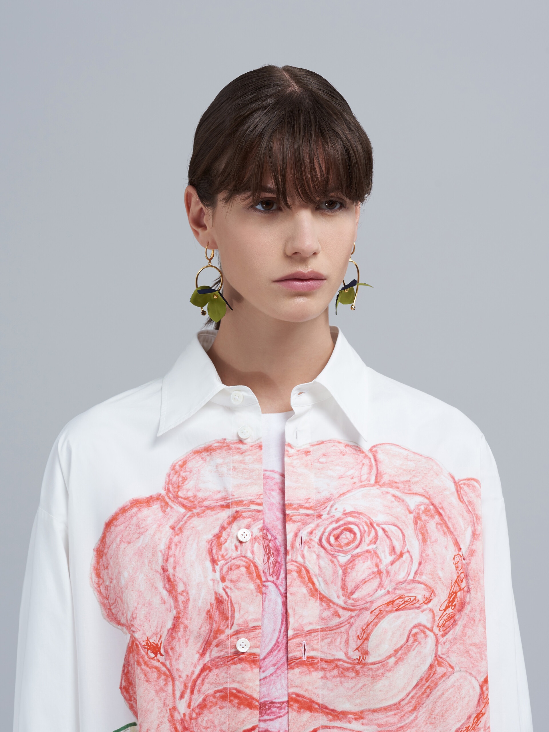 LA ROSA PRINT POPLIN DRESS - 4