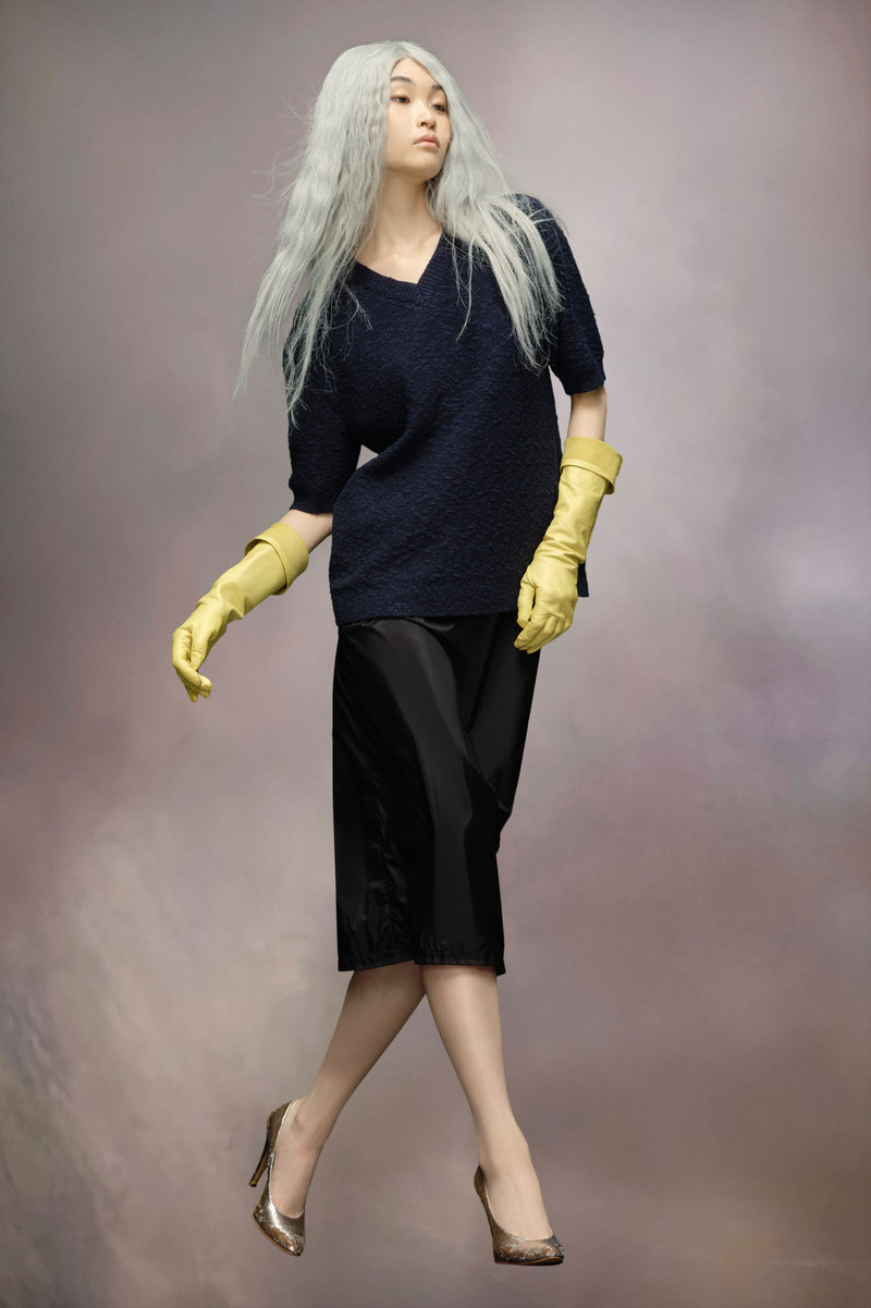 Nostalgic boucle knit top 3