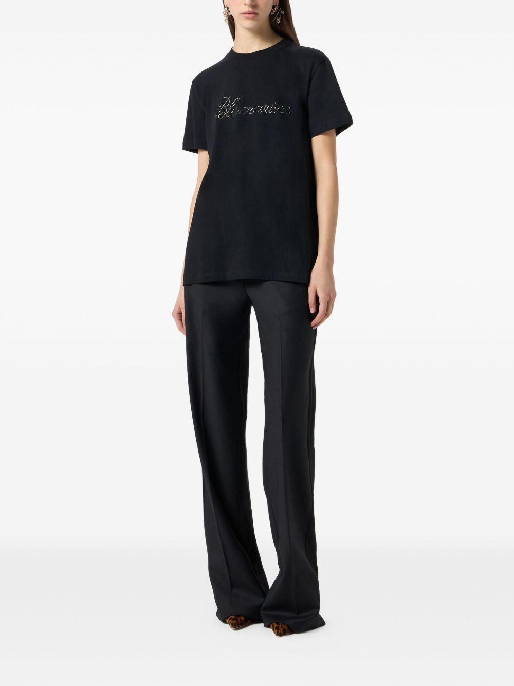 logo-embroidered t-shirt - 2