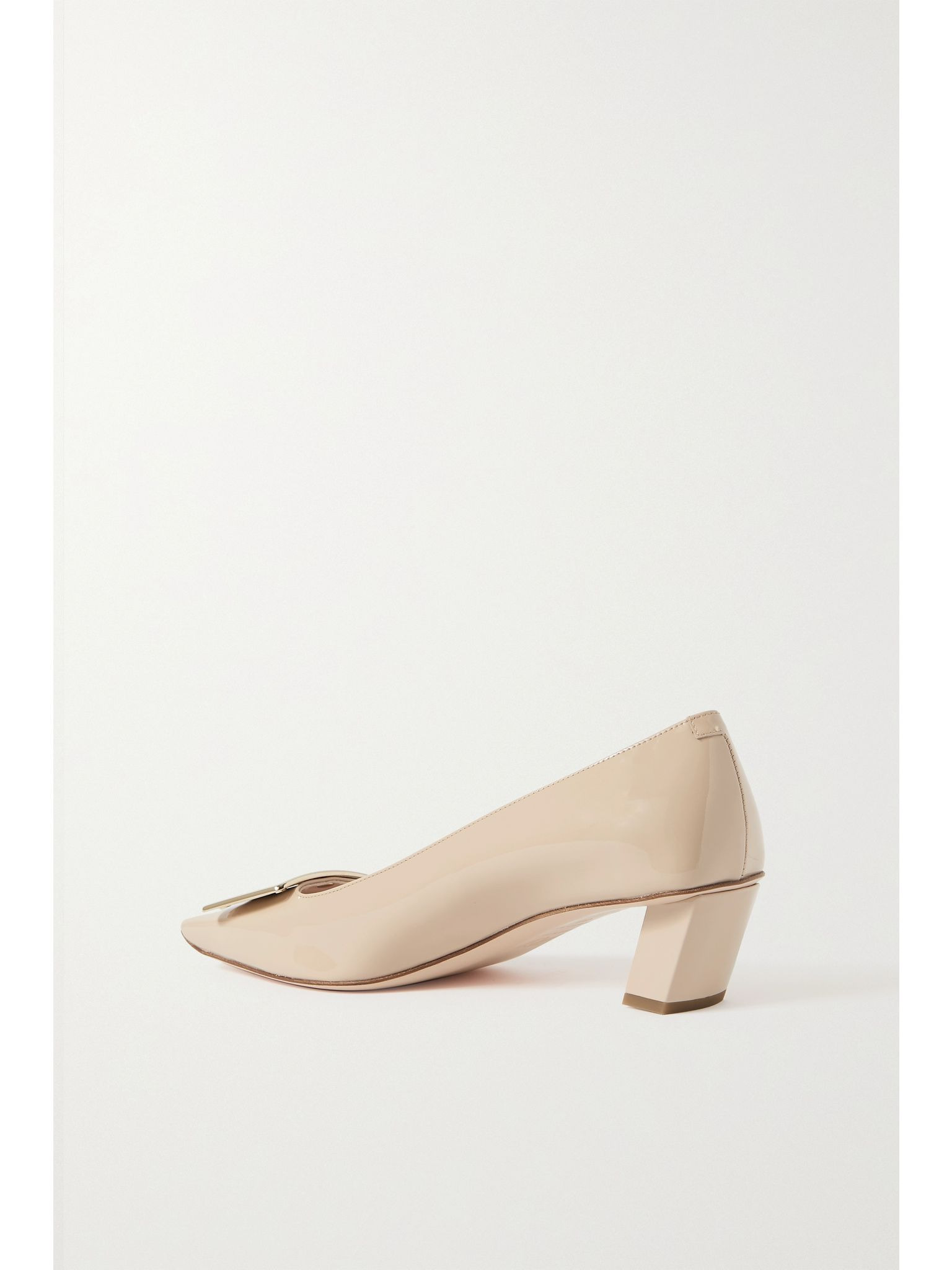 Belle Vivier 45 patent-leather pumps Blush - 3