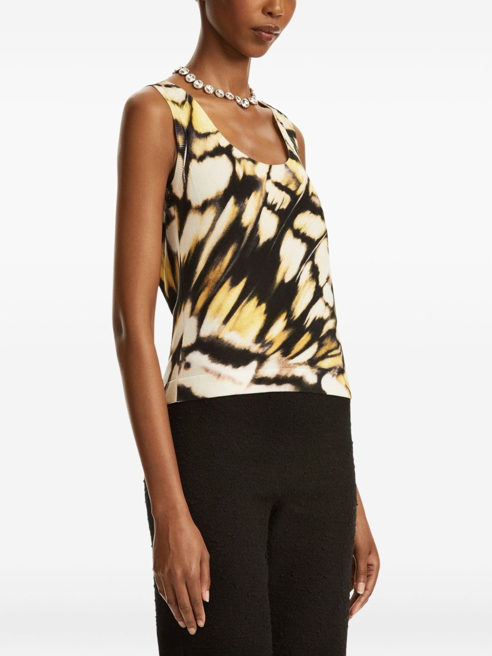 butterfly-print tank top - 5