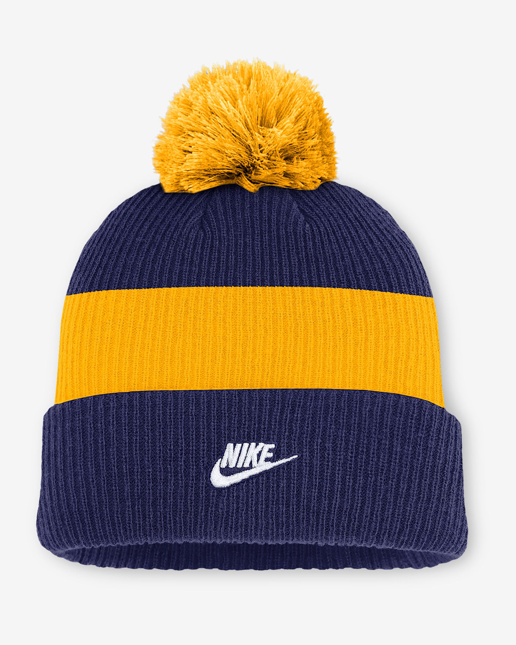 Milwaukee Brewers Cooperstown Peak Men's Nike MLB Cuffed Pom Beanie - 2