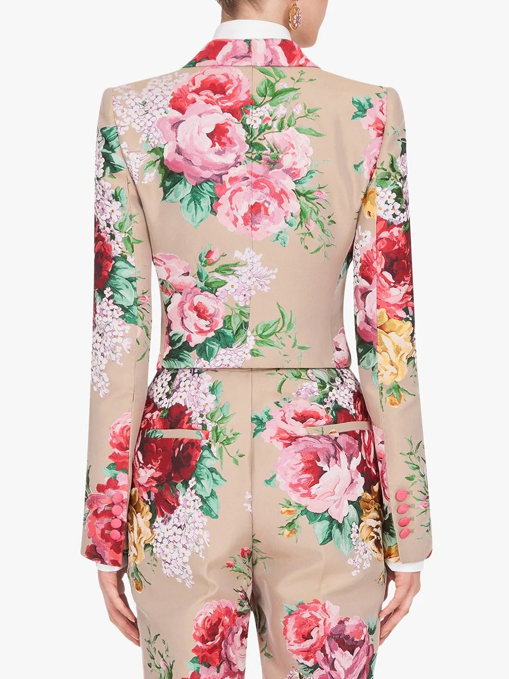 floral-print Spencer jacket - 4