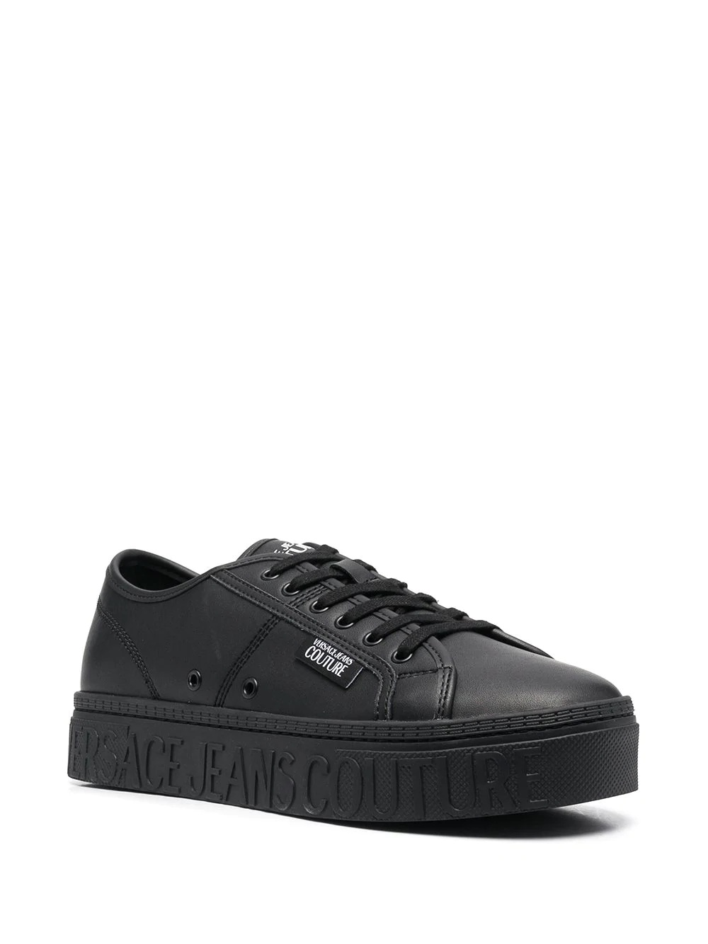 platform-sole low top trainers  - 2