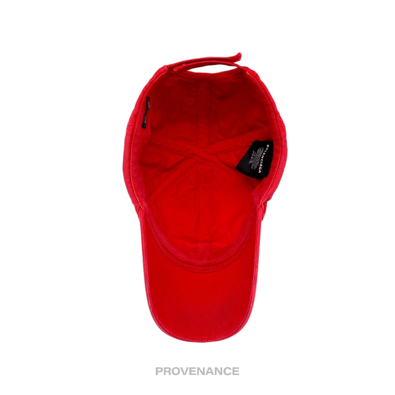 Balenciaga Tattoo Embroidered Logo Cap - Red - 8