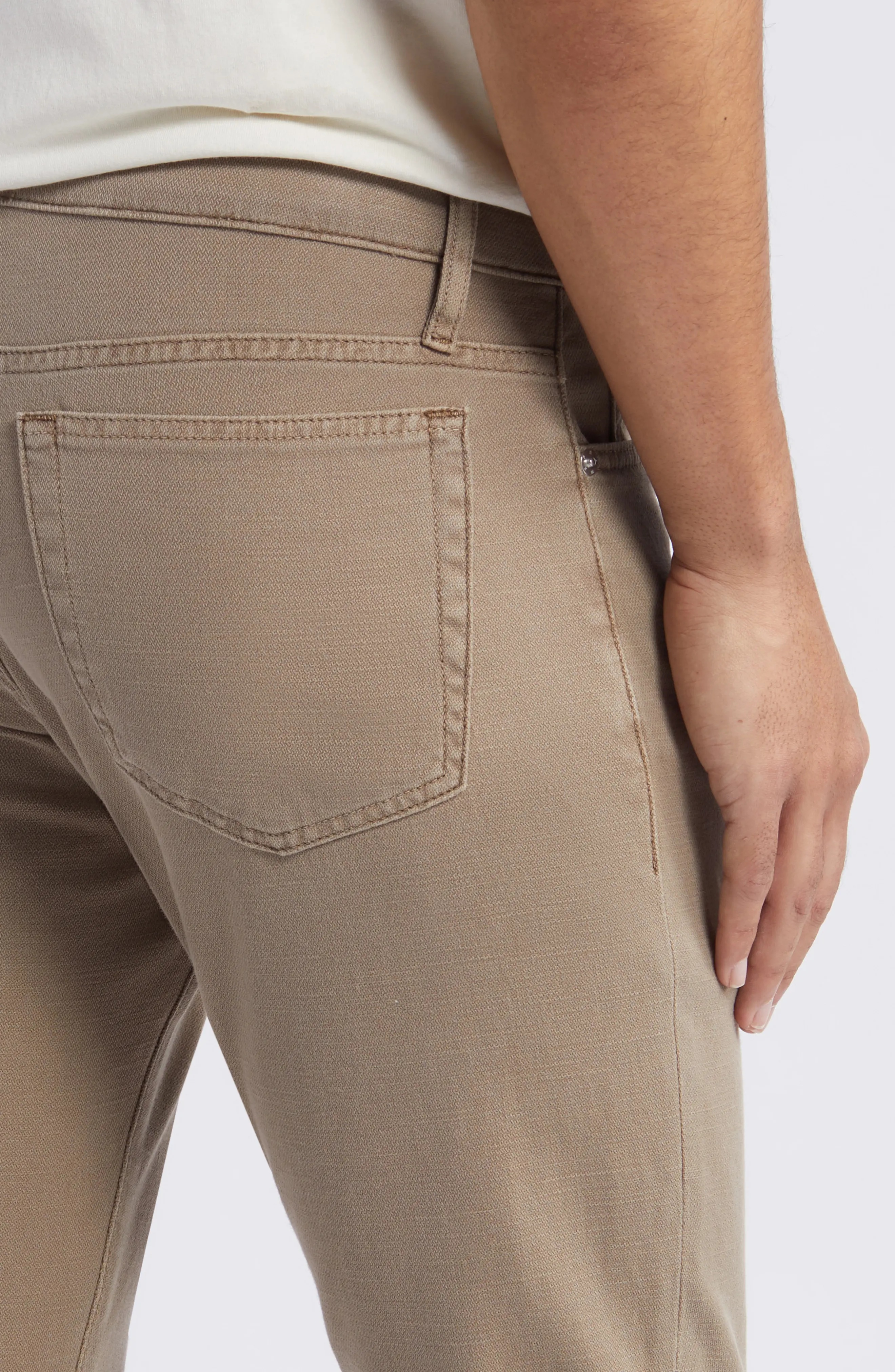 L'Homme Slim Fit Twill Five-Pocket Pants - 4