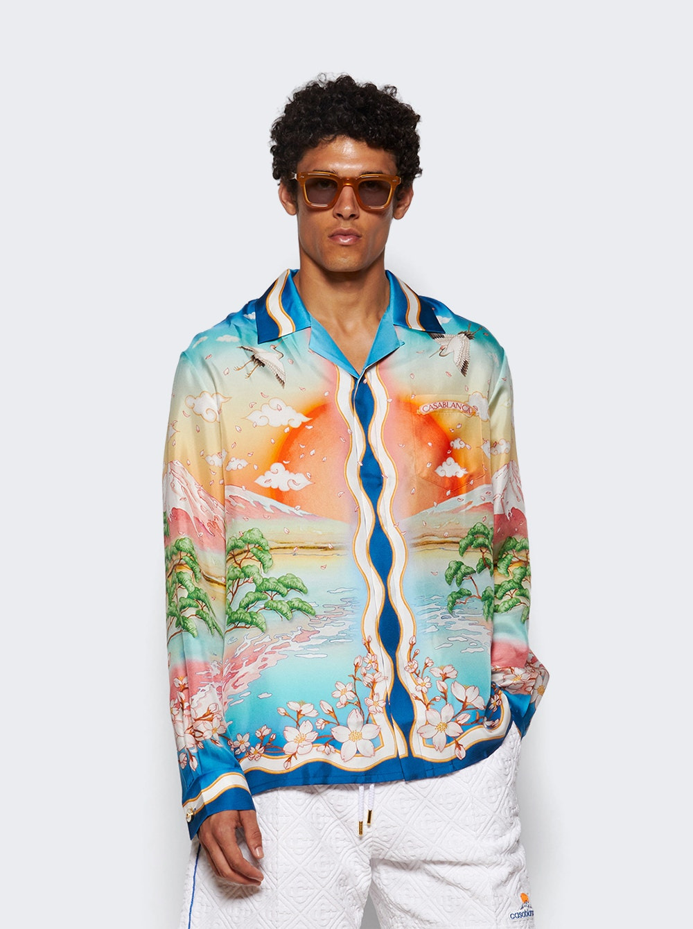 Cuban Collar Long Sleeve Shirt Tennis Club - 2