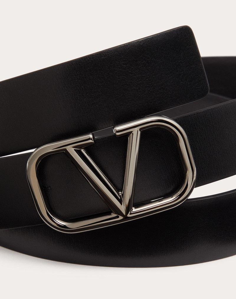 Valentino VLogo Signature Calfskin Belt outlook